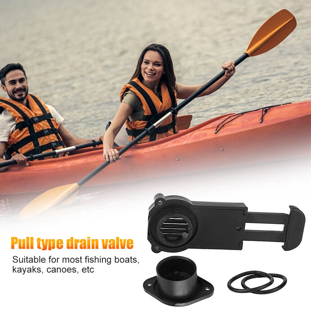 Kayak PVC Pull Scupper Drain Valve for Yacht Inflatable Fishing Boat Canoes