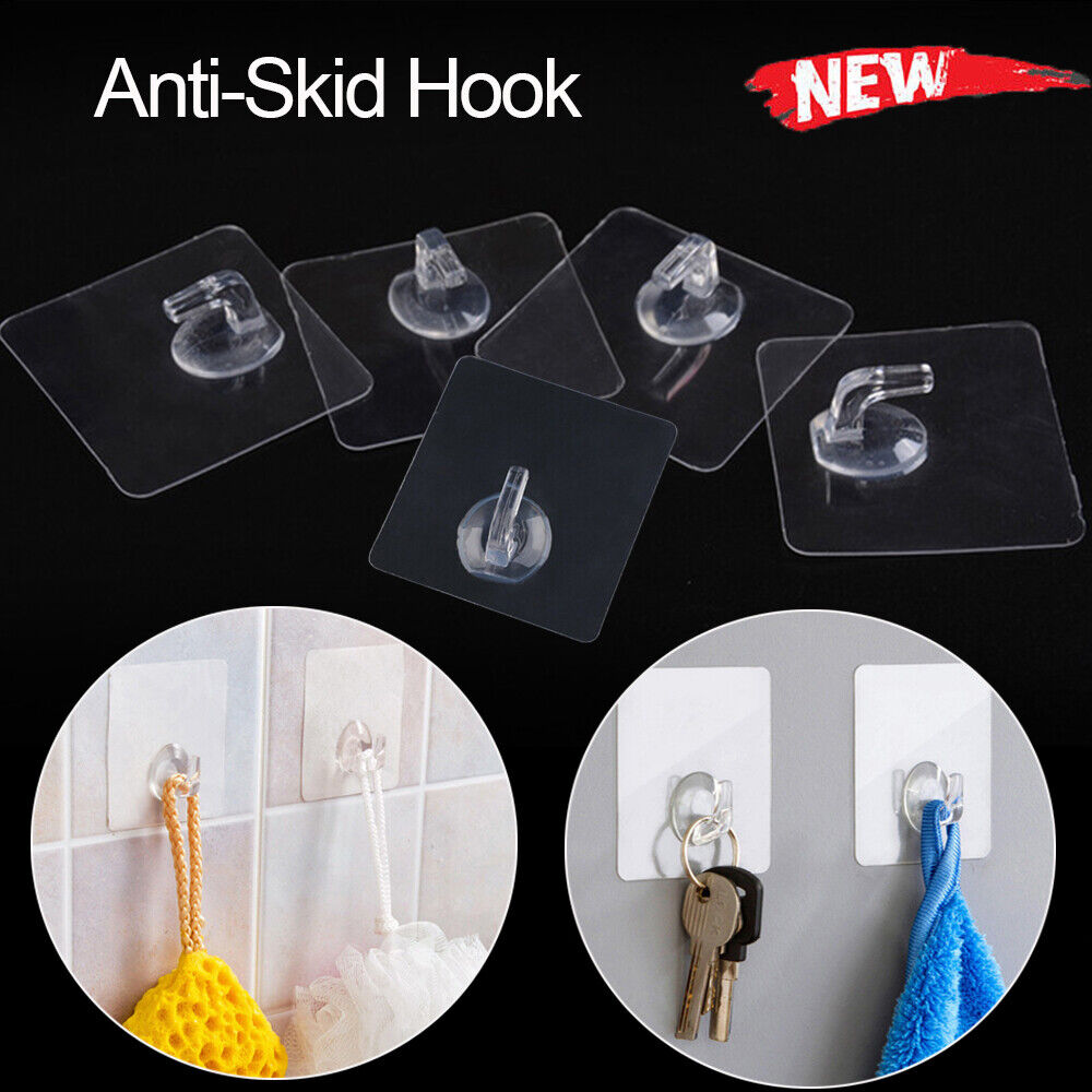 Home & Living Wall Rack Seamless Adhesive Hook Storage Hanger Traceless Hooks