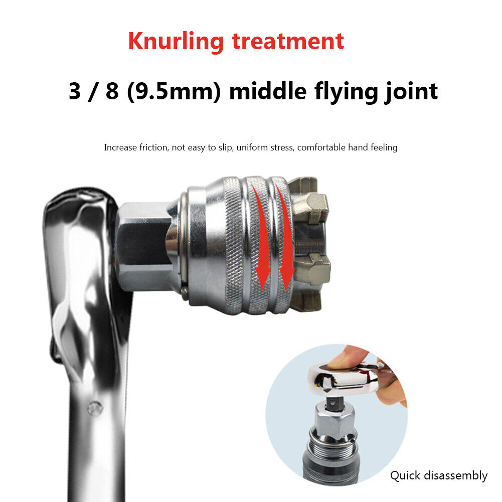 10-19mm Universal Multifunctional Adjustable Manual Socket Wrench Adapter