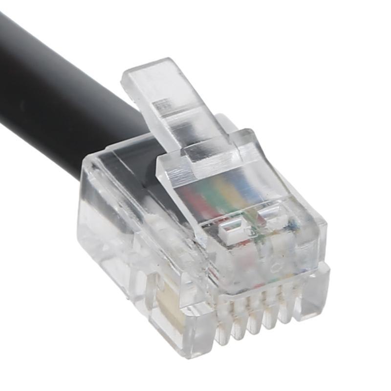 Mic Extension Cable 6 Pin 3 meters Black Cord for FTM-100DR FTM-400DR FTM-400XDR