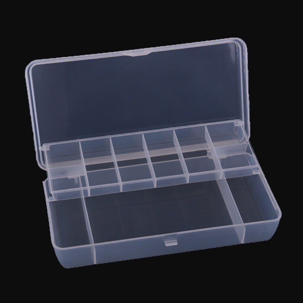 2 Layer Multifunctional Fishing Lure Plastic Box Portable Kit Storage Case