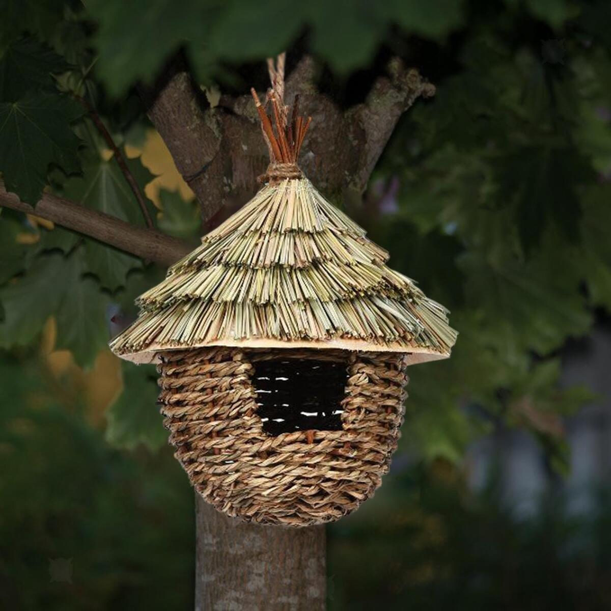 Hanging Birdhouses Shelter Hummingbird House Birds Hut for Home Garden Trees