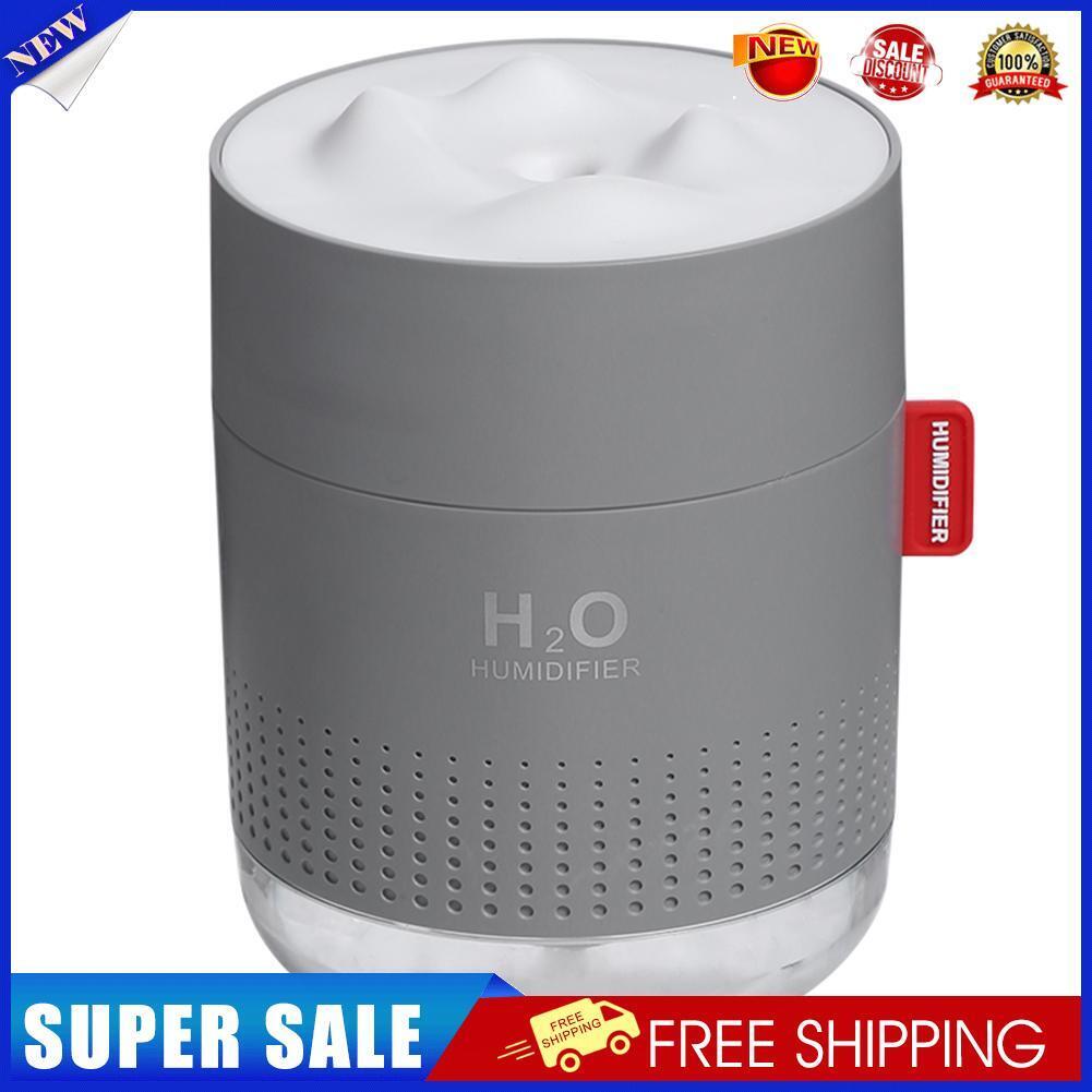 500ml 7 Color LED Ultrasonic USB Humidifier Essential Oil Diffuser (Grey)