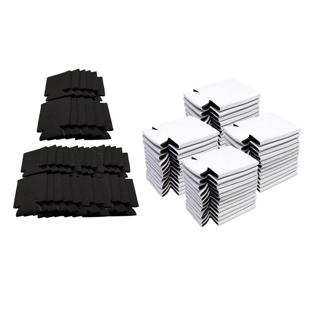 80Pcs 12 ounces Foldable Blank Can Beer Cooler Drink for Wedding