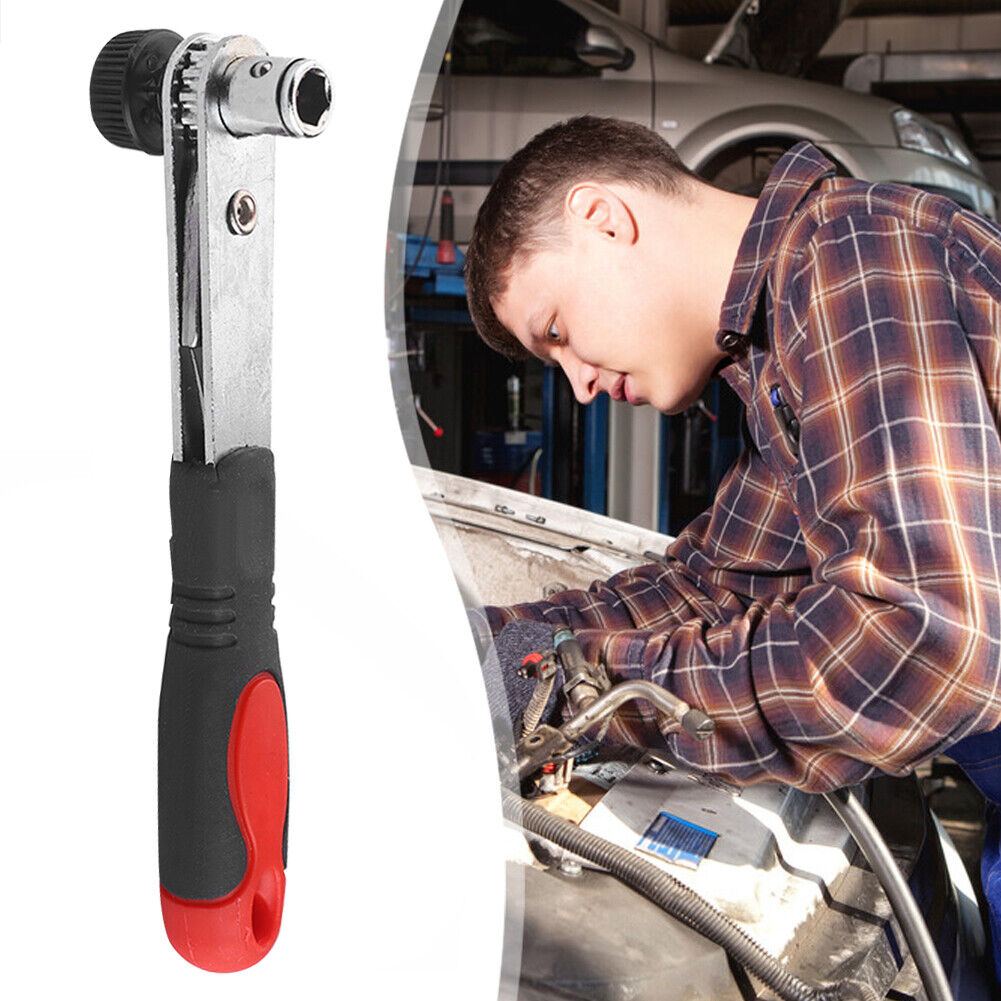 Semi-Automatic Double-Headed Ratchet Grip Spanner Screwdriver Bit Wrench