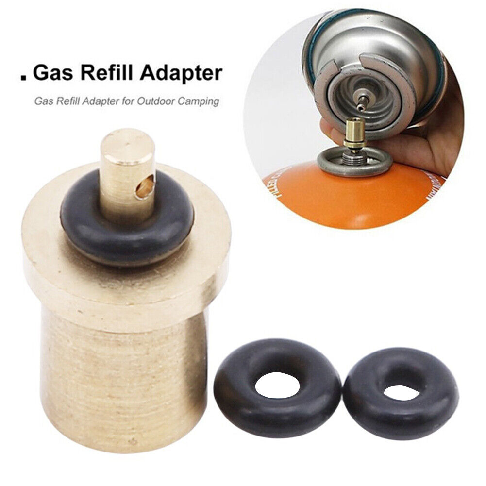 Outdoor Camping Portable Stove Refill Adaptor Gas Cylinder Tank Fill Valve