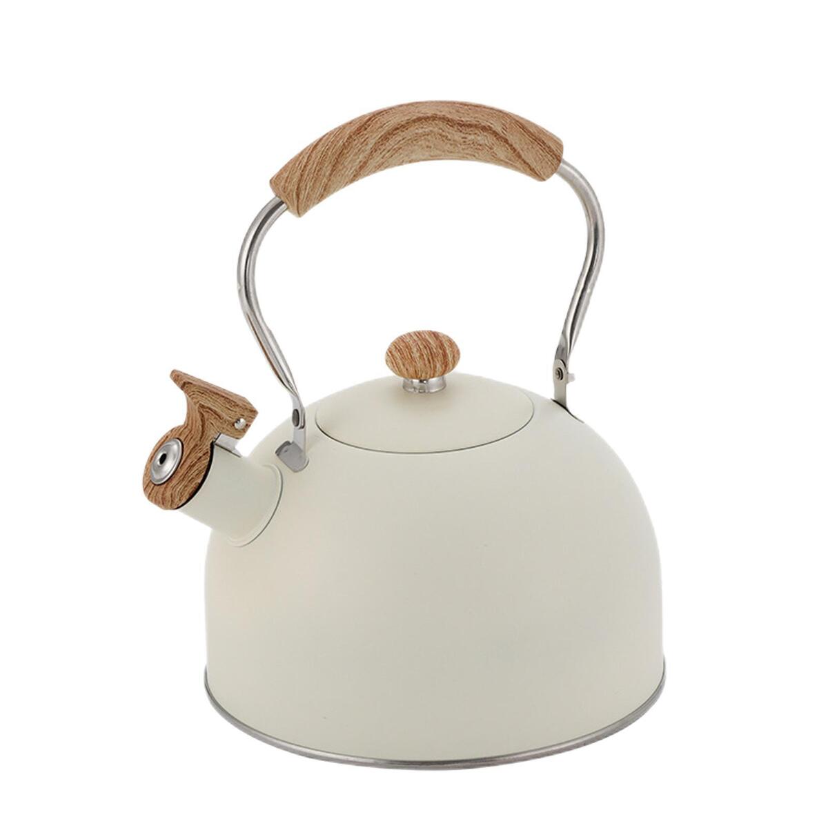 Stainless Steel Whistling Kettle for Gas Induction Cookers Anti Heat Handle