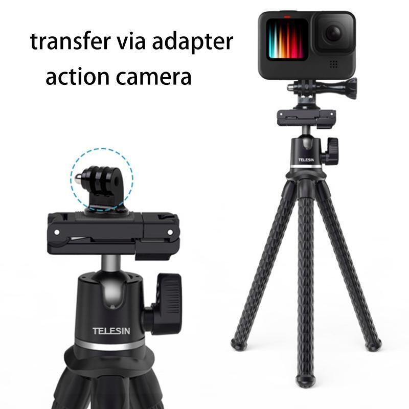 Flexible Phone Tripod for Smartphone DSLR Action Cameras 360° Rotation Ball Head