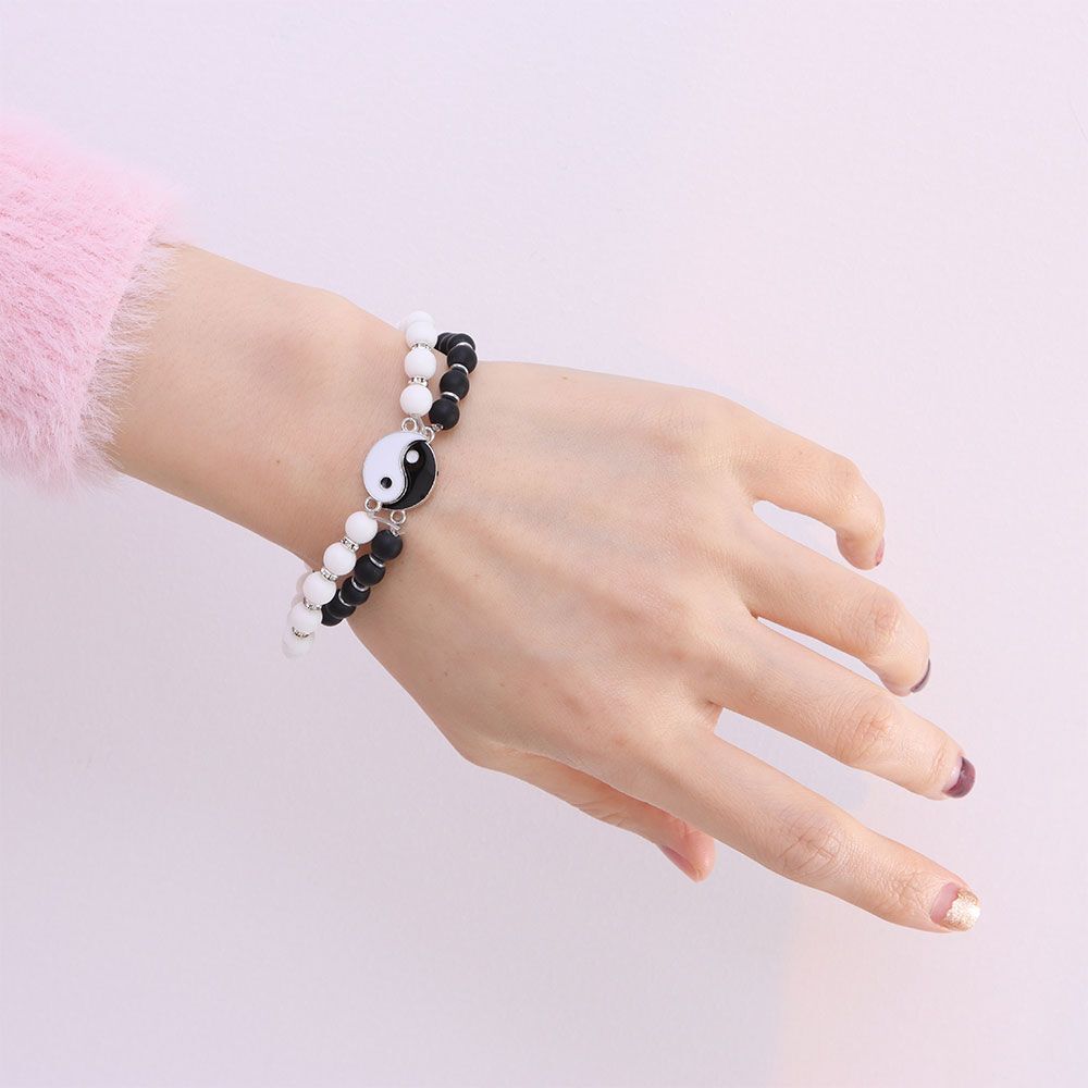Gifts Jewelry Charms Fashion Best Friends Tai Chi Couple Bracelets Beaded