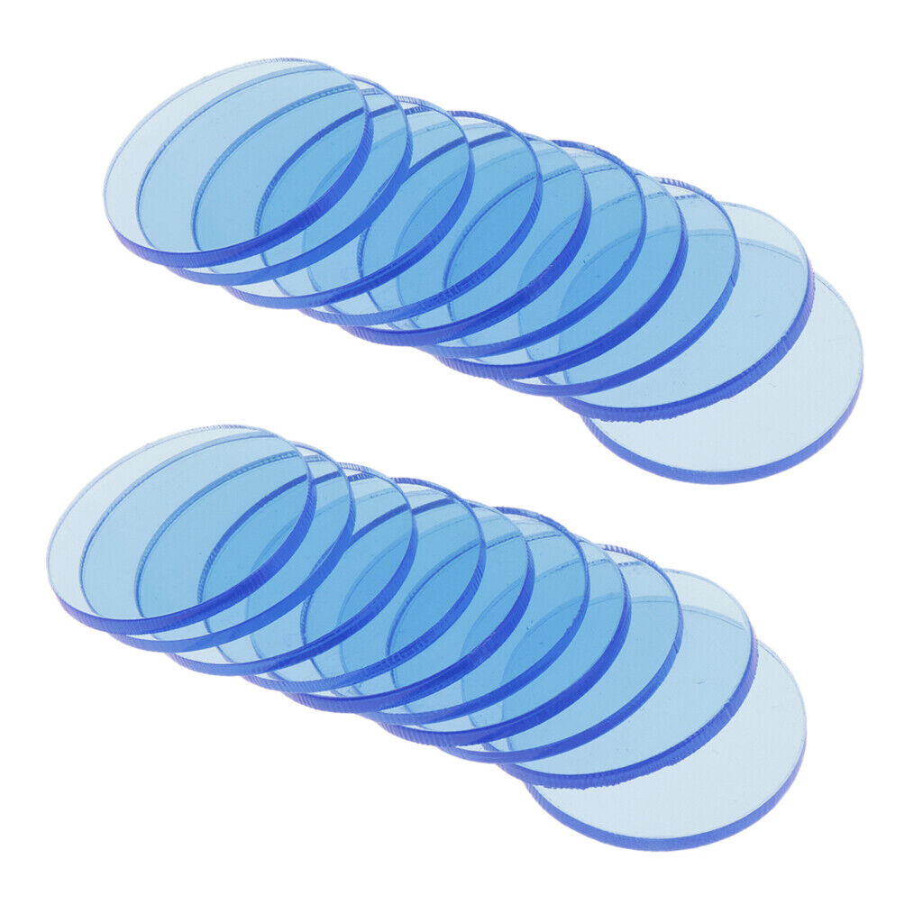 20x Round Acrylic Board  Sheet DIY   Translucent 3cm