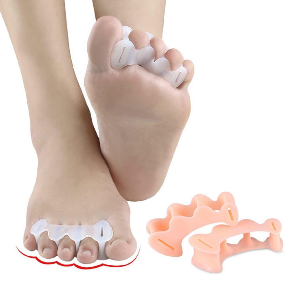 8pcs 4 Pairs Gel Toe Separators Hammer Straighteners Fixed Set for Yoga