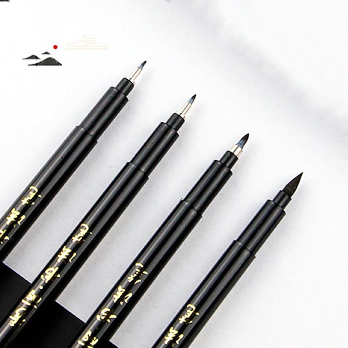 8Pcs Chinese Pen Writing  Painting Brush Japanese Calligraphy Pen