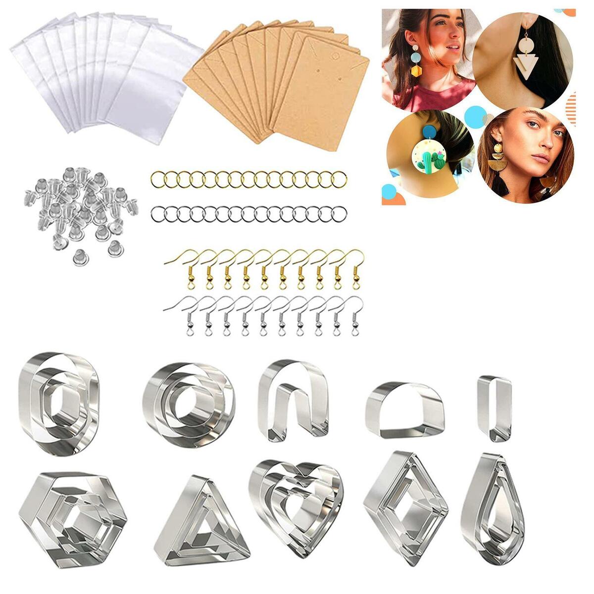 Polymer Clay Cutters Stainless Steel DIY Earring Cutting Mold Jewelry Making