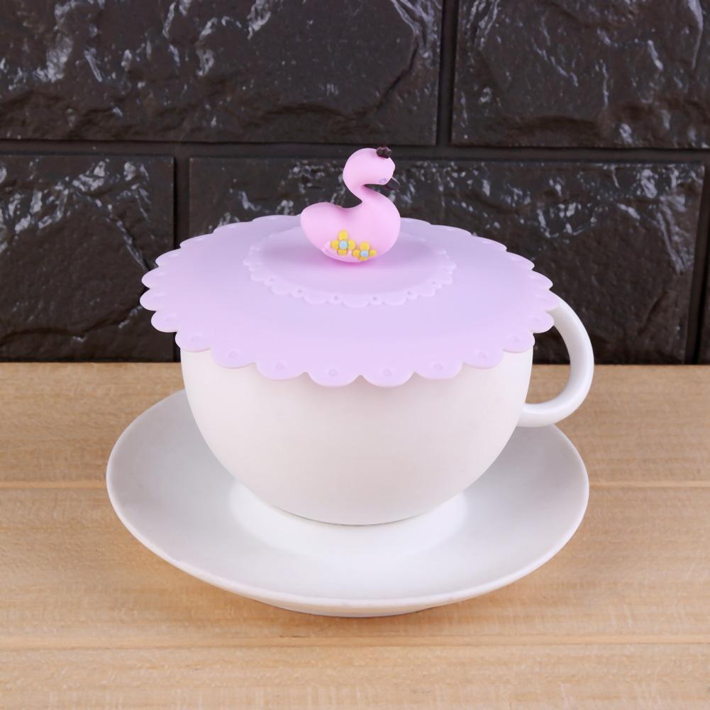 Silicone Cartoon Cup Cover Creative Anti-Dust Sealing Coffee Lid Caps(5)
