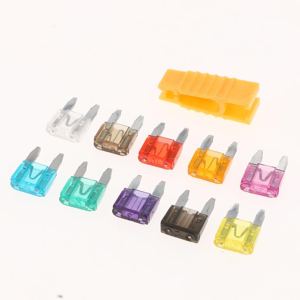 120pcs Auto Car Fuses Assortment Kit 2A-35A With Fuse Puller & Storage Box
