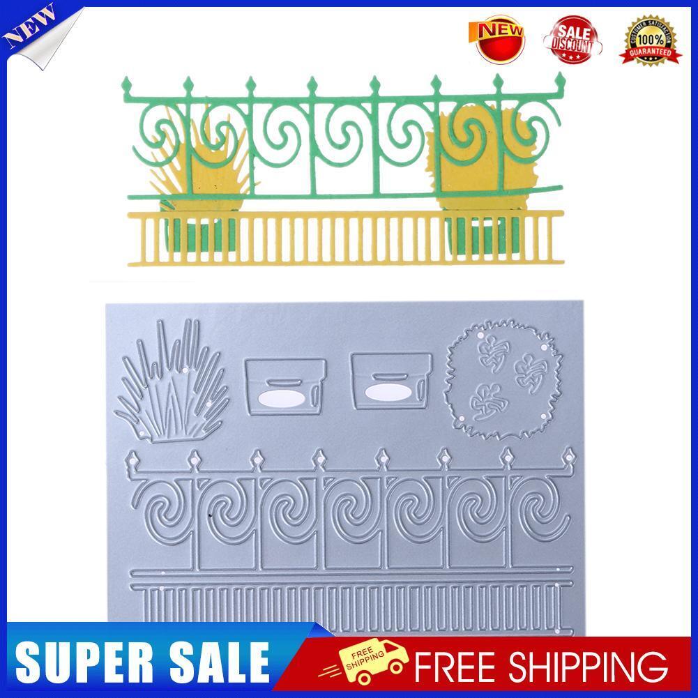 Metal Steel Grass Flower Garden Fence Cutting Die Stencil for DIY Scrapbook