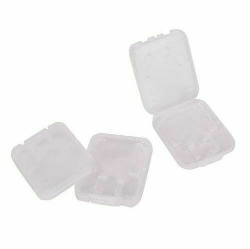 10PCS Transparent Standard SD SDHC Memory Card Cases Holder Box Storage Plastic