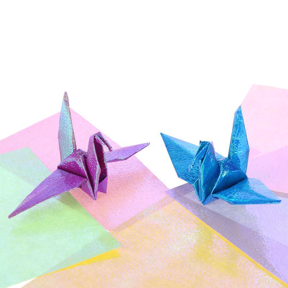20pcs/set Rectangle Origami Papers Shining Folding Solid Papers for DIY(2)