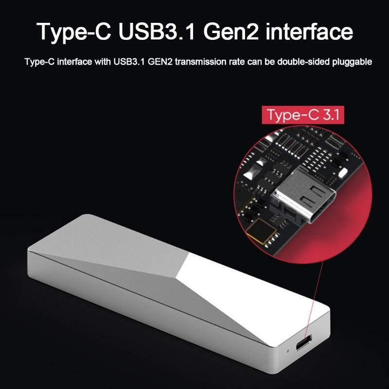 Blueendless HDD Enclosure SSD Box USB3.1 Type C to Type C/USB-A 10Gb High Speed