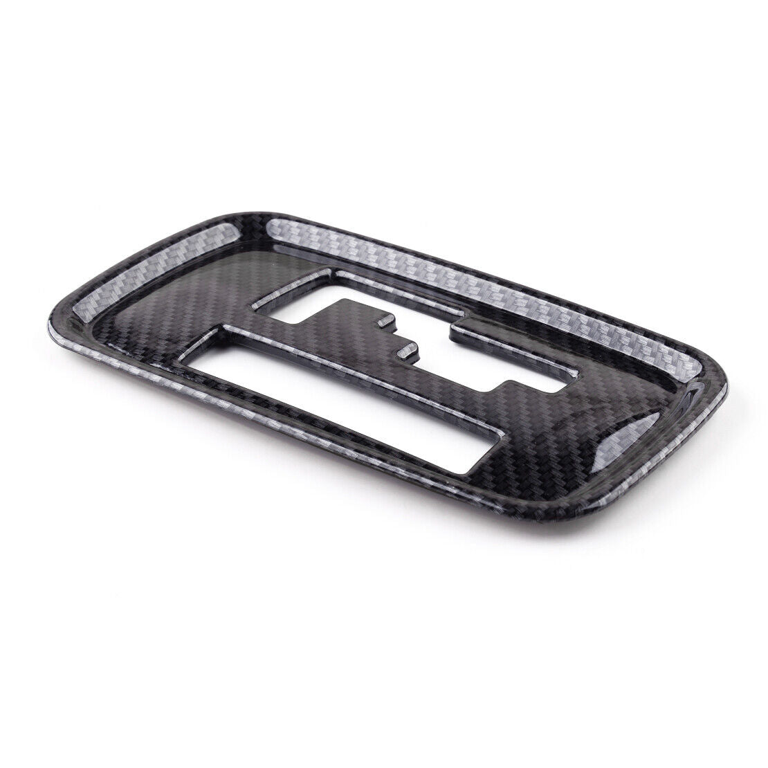 Carbon Fiber Look Gear Shift Panel Cover Trim Fit For Mitsubishi Outlander 13-20