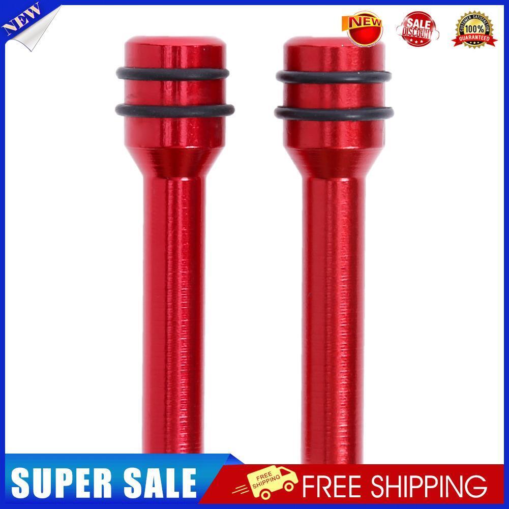2pcs Universal Aluminum Interior Door Lock Knob Pins for Car Truck (Red)
