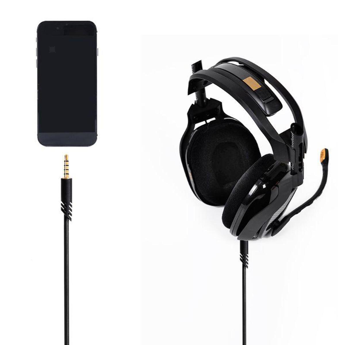 2 Meter Audio Cord Cable Volume Control Replaces for Astro A10 A40 Headset