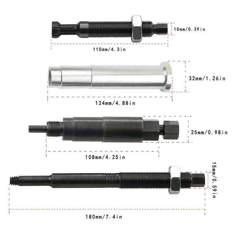 Sturdy Stainless Steel 4 Pieces Spark Plug Remover Kit Compatible with 3V Engine