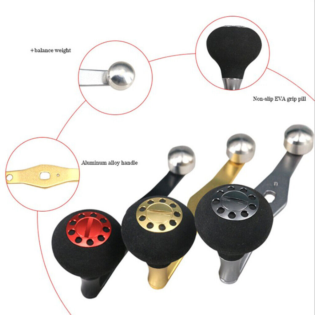 Single  Baitcasting Fishing  Handle w/EVA Knob Replacement