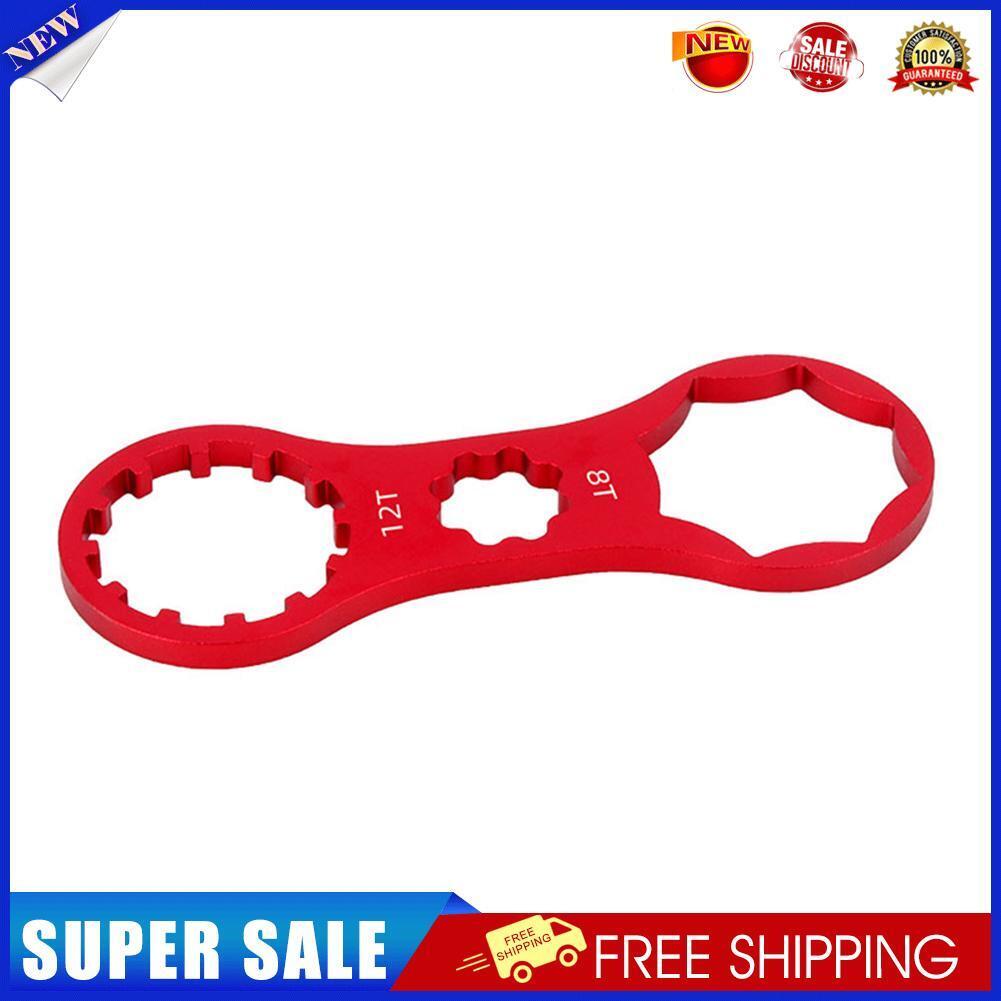 Aluminum Bicycle Front Fork Wrench for XCM/XCR/XCT MTB Repair Tool (Red A)