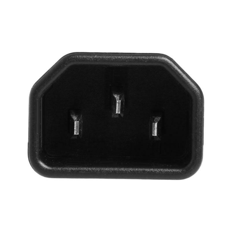 IEC 320 Kettle 3-Pin C14 Male To C7 Female Power Converter Adapter Plug-Socket