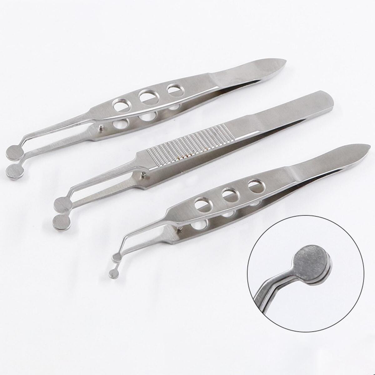 Stainless Steel Meibomian Gland Forceps Tweezer Clip Eye Tool Meibomian Flap