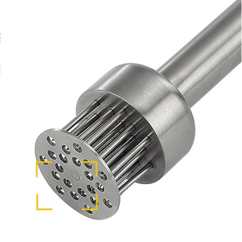 21 Blades Needle Meat Tenderizer With Cleaning Brush Enhance Meat Flavor Tool