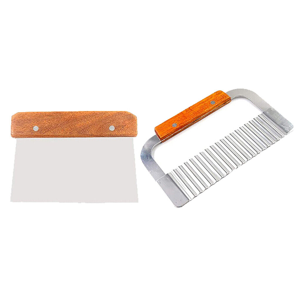 2Pcs Silicone Soap Mold Loaf Soap Cutting Wavy Straight Scraper Planer
