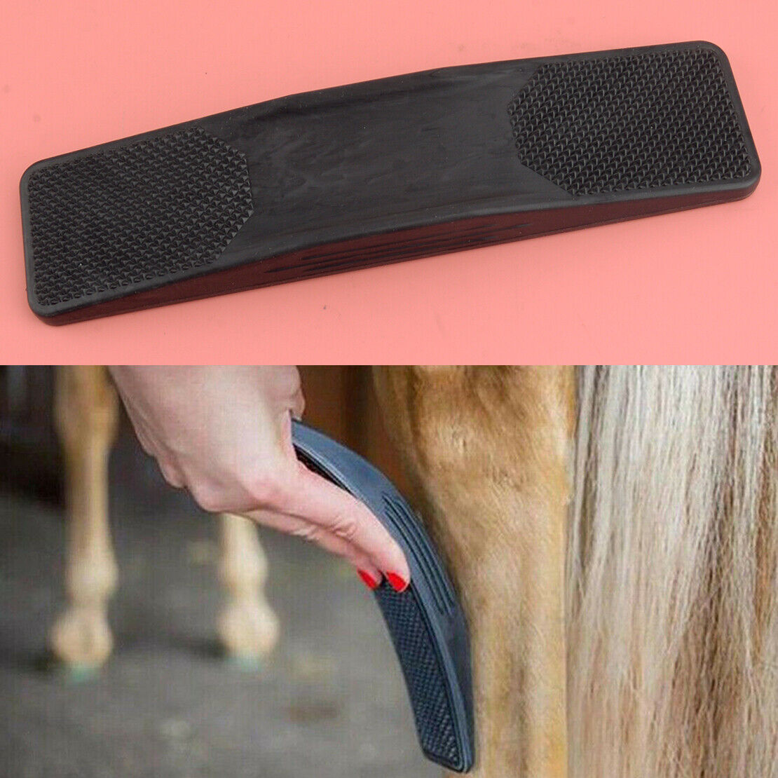 Horse Grooming Massage Brush Hair Groomer Dog Horse Hairs Comb Cleaning Brush