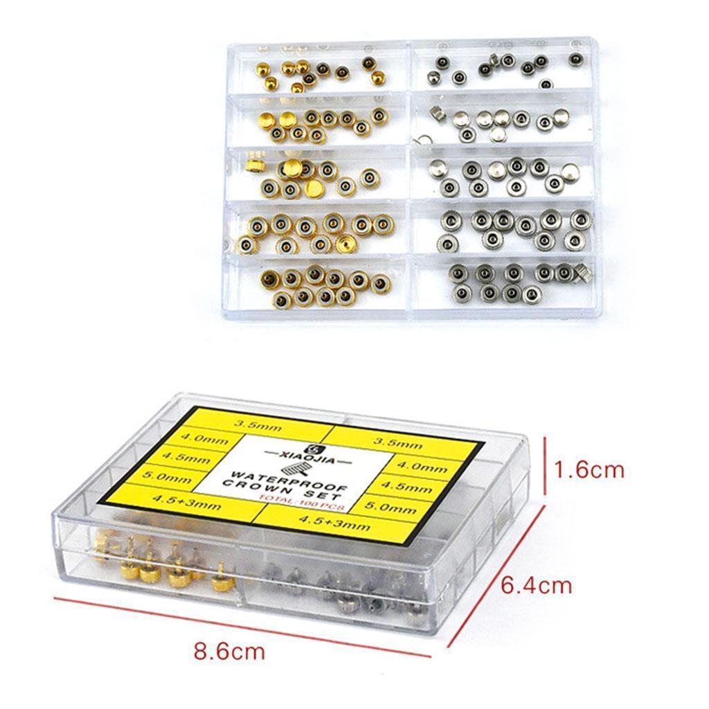 100 * Watch Crown 3.5mm 5mm Watch Repairing  Set for Watch