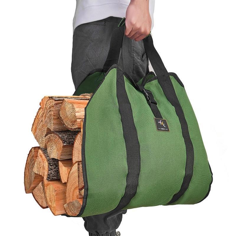 Log Carrier Bag Camping Firewood Holder Carry Storage Bag Handbag Wear-resistant