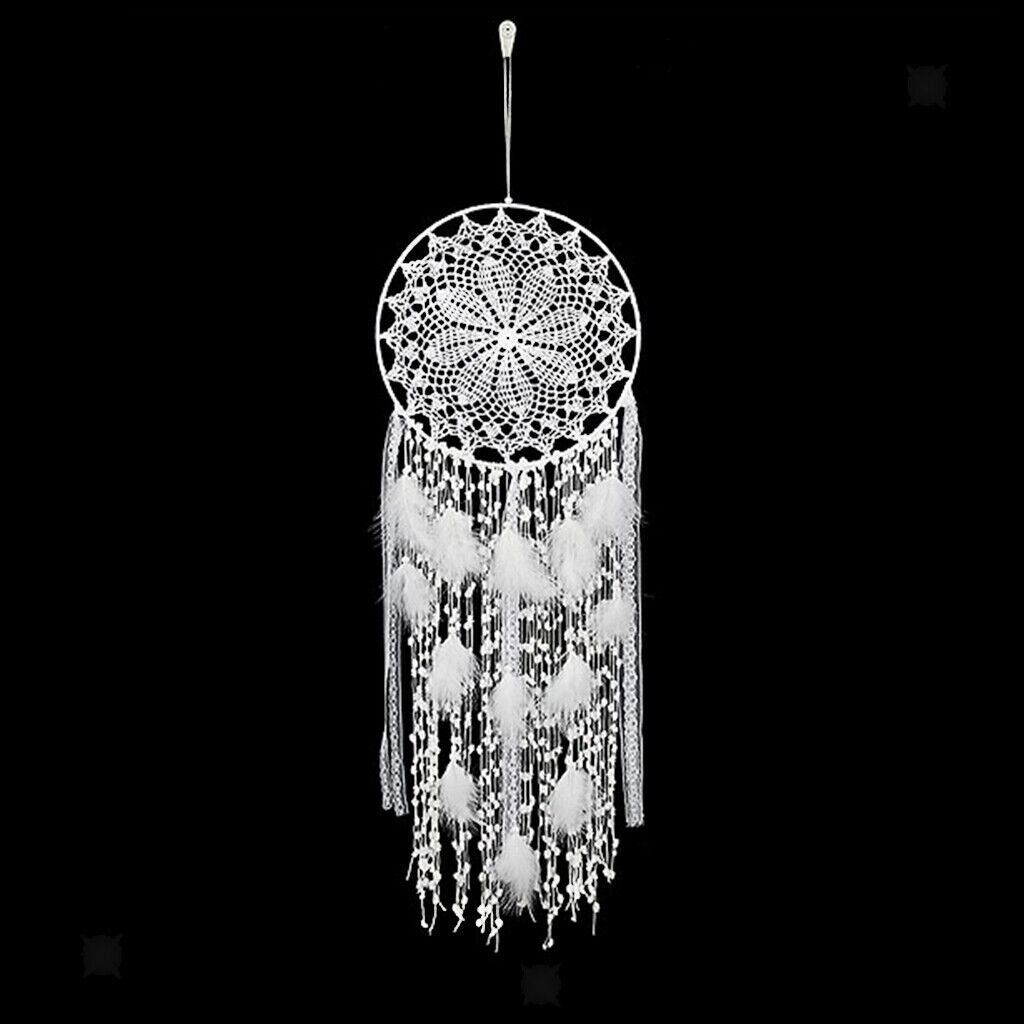Handmade  Catcher Large with Feather Pendant Wedding Decoration