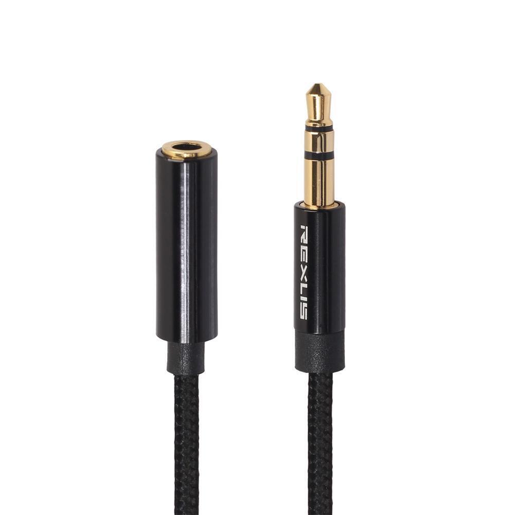 Braided Headphone Extension Cable 3.5mm Jack Male to Female Audio Cord