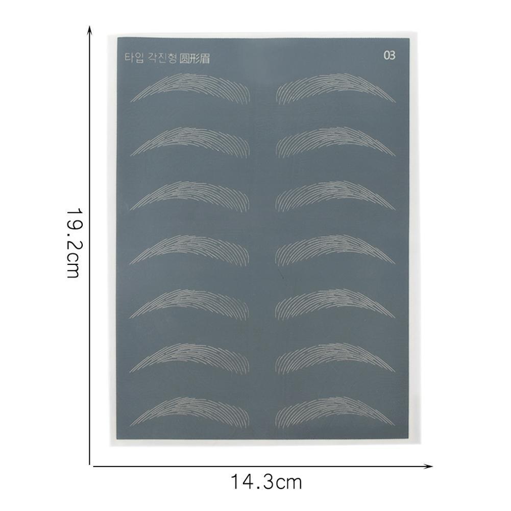 Microblading Semi-Permanent Eyebrow Tattoo Practice Skin Sheet (Round)