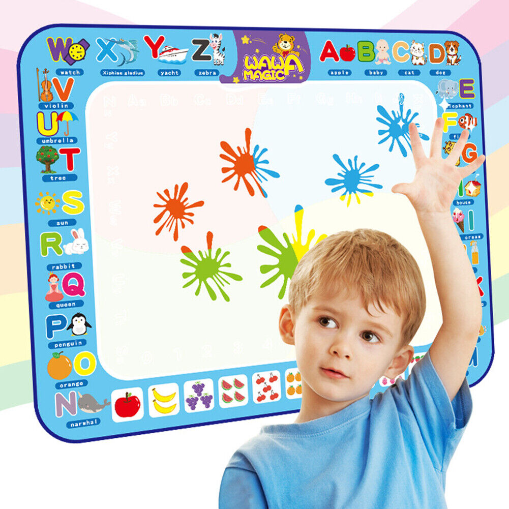 Super Large Magical Kids Water Canvas Drawing Pad Coloring Doodle Mat (B)