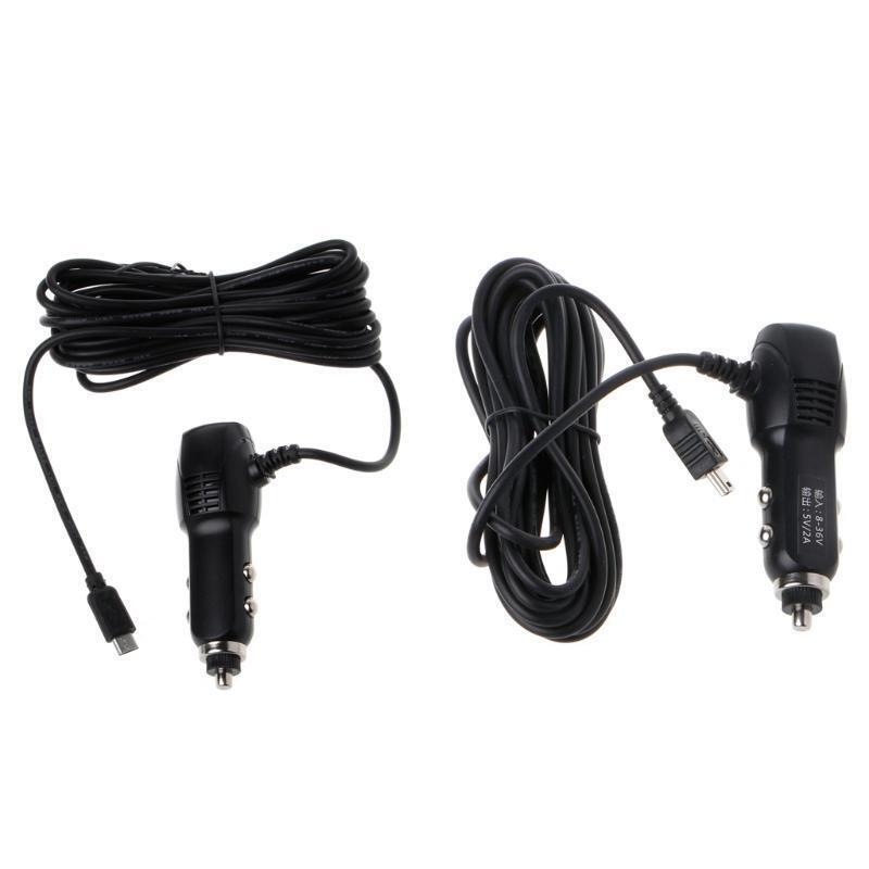 Micro USB Port 5V 2A Car Charger Adapter For Car DVR Vehicle Charging w/3.5m