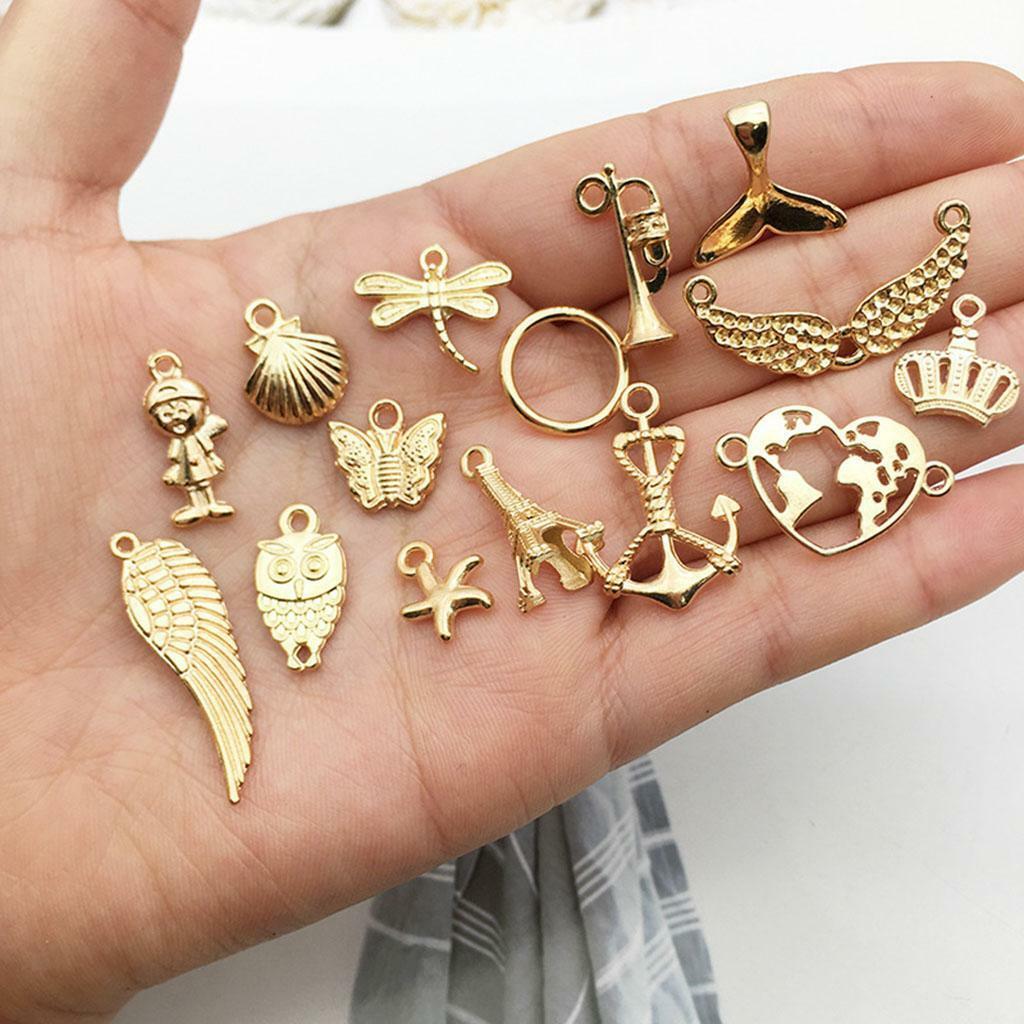 50pcs Necklace Pendant  Bracelet Jewelry Making Charms Crafts