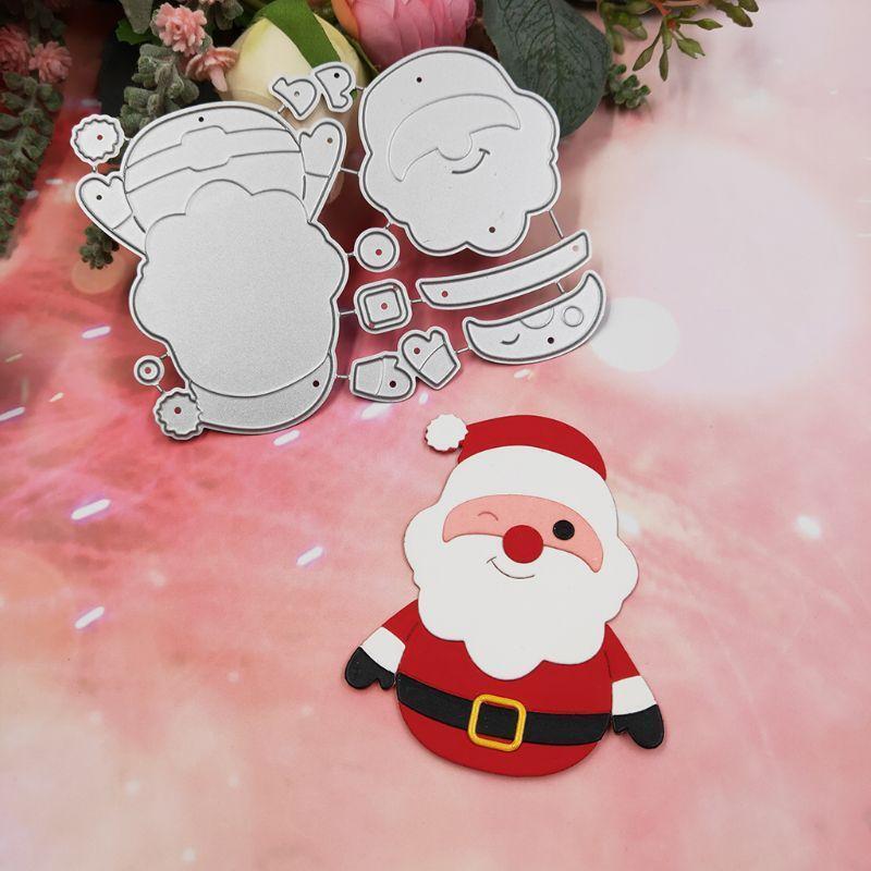 Christmas Santa Claus Metal Cutting Dies Stencil Scrapbooking DIY Album Stamp