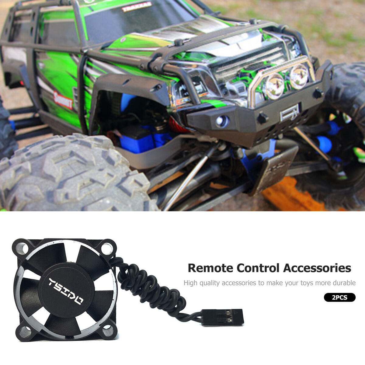 Ysido 3010 2x 25000rpm Cooling for 1/10 1/8 1/12 RC Car Brushless Motor ESC