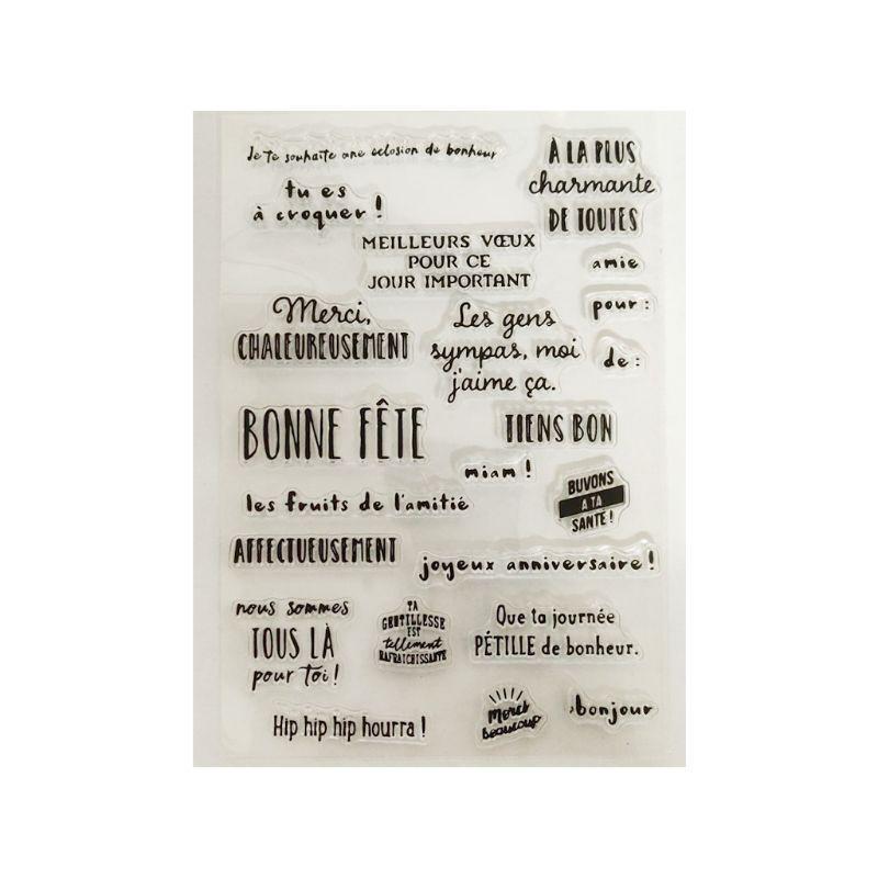 French Silicone Clear Stamp for Scrapbooking Paper Art Crafts Journal Supplies