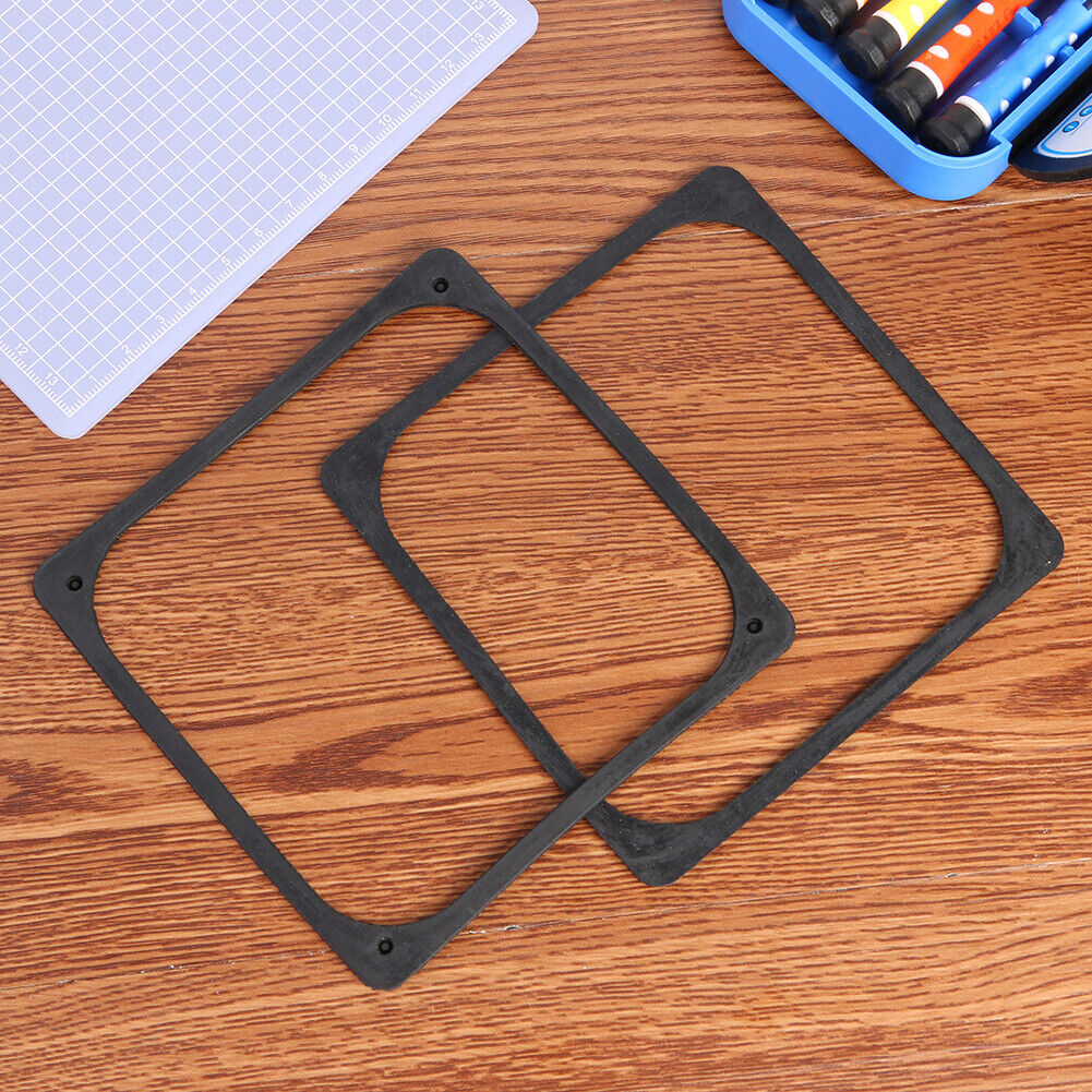 2pcs 120x120mm Anti Vibration Silicone Rubber Fan Gasket for PC Case Fan