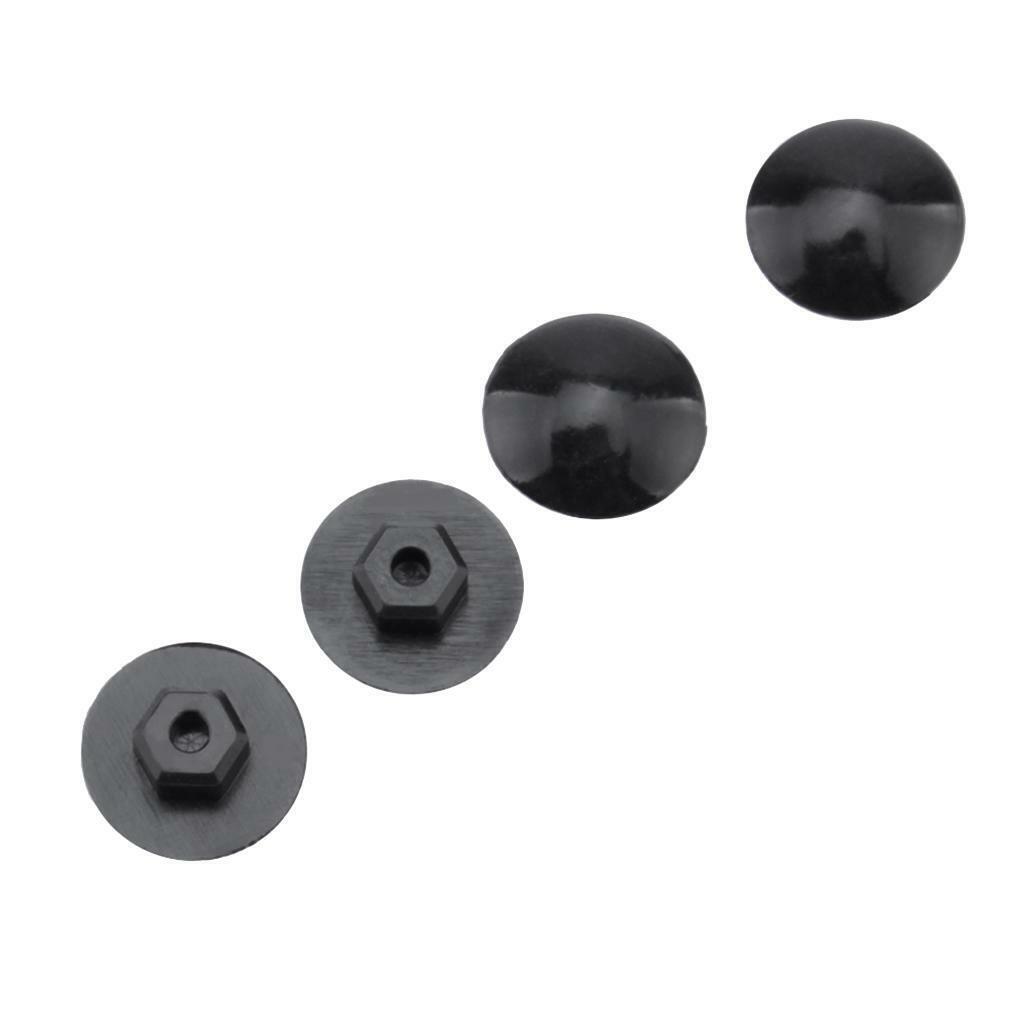 Set of 10 Rubber Waterproof Headset Covers MTB Screw Caps Cycle  Black