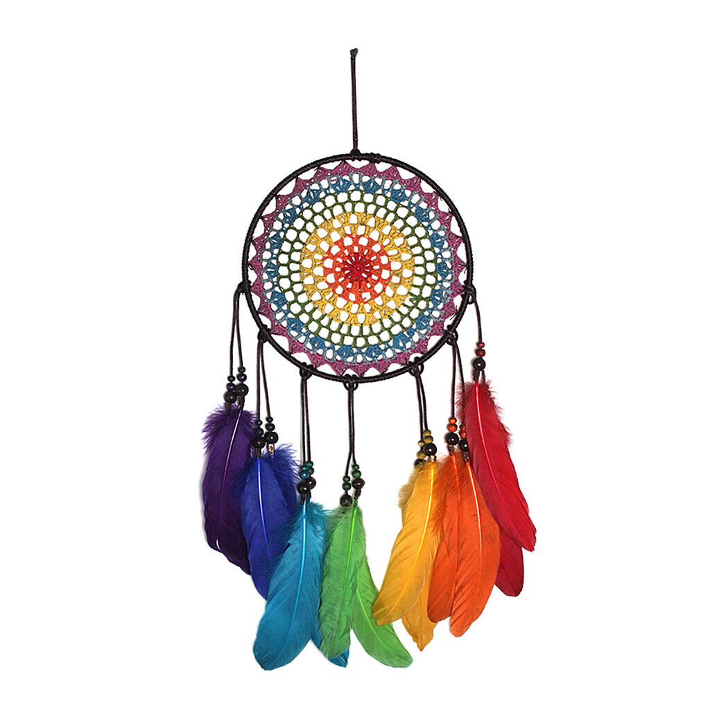 Handmade Color Hook  Catcher  Wall Hanging Decor Murals