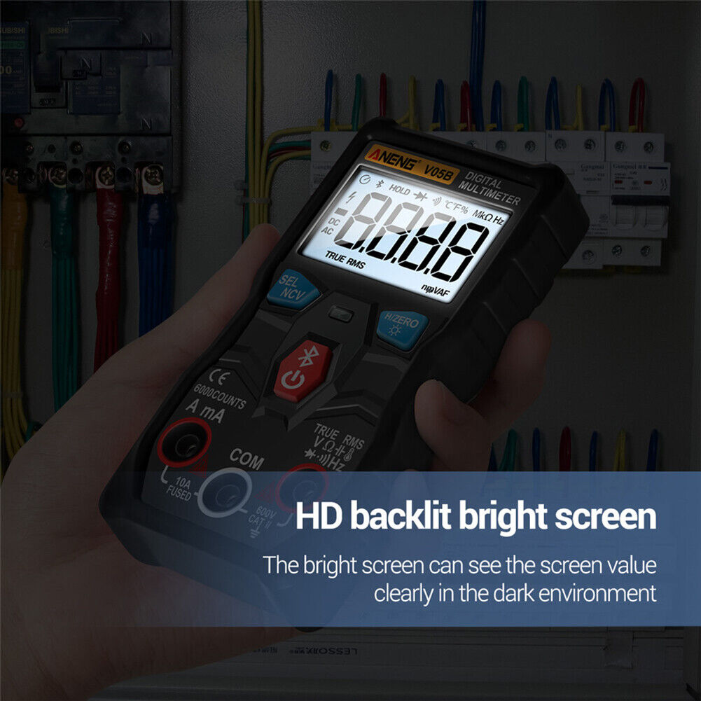 V05B Digital Bluetooth-compatible Multimeter True RMS Auto Range Voltage Me