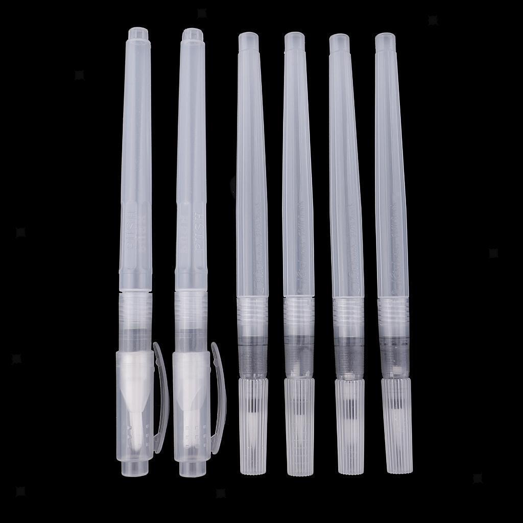 6pcs Watercolor Brush Pen Water Paintbrush Small Brush Tips for Art Painting